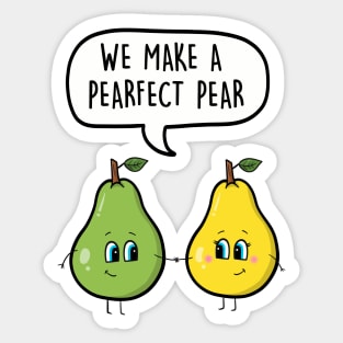 We make a pearfect pear Sticker